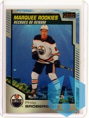 2020-21 O Pee Chee Platinum Philip Broberg #190 Marquee Rookie Aquamarine 229/499